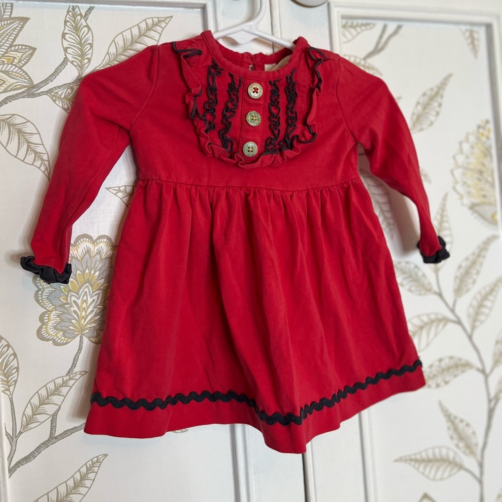 Matilda Jane Red Ruffled Kids Dress